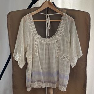 Holding Horses Cotton & Lace Top